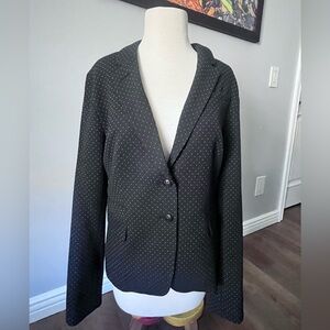 Banana Republic Black and White Polka Dot Blazer
